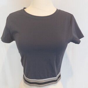 Lorna Jane Cropped Short Sleeve Top